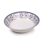 Claytan Callista Purple 9.2-Inch Porcelain Salad Bowl (Purple & White, Set Of 1)