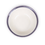 Claytan Callista 6.2 inch Porcelain Cereal & Breakfast Bowl (Purple & White, Set Of 1)