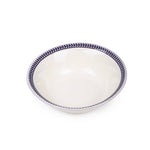 Claytan Callista 6.2 inch Porcelain Cereal & Breakfast Bowl (Purple & White, Set Of 1)