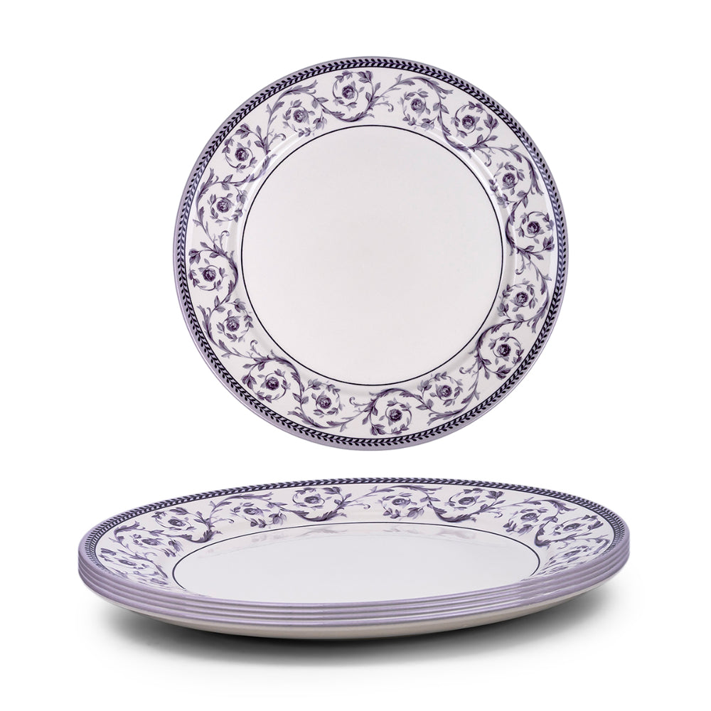 Claytan Callista 12 inch Ceramic Chop Plate (Purple & White, Set Of 1)
