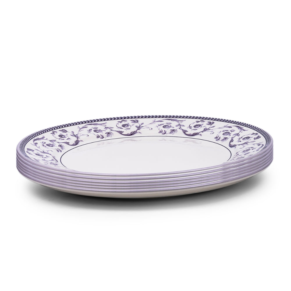 Claytan Callista 12 inch Ceramic Chop Plate (Purple & White, Set Of 1)
