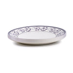 Claytan Callista 10.5 inch Ceramic Dinner Plate (Purple & White, Set Of 1)
