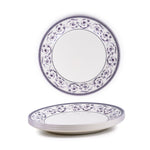 Claytan Callista 10.5 inch Ceramic Dinner Plate (Purple & White, Set Of 1)