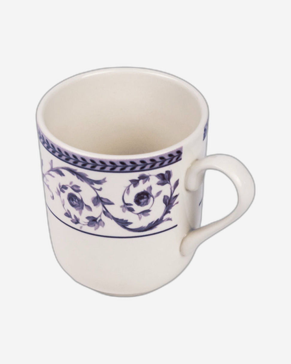 Claytan Callista 370 ml Ceramic Mug (Purple & White, Set Of 1)