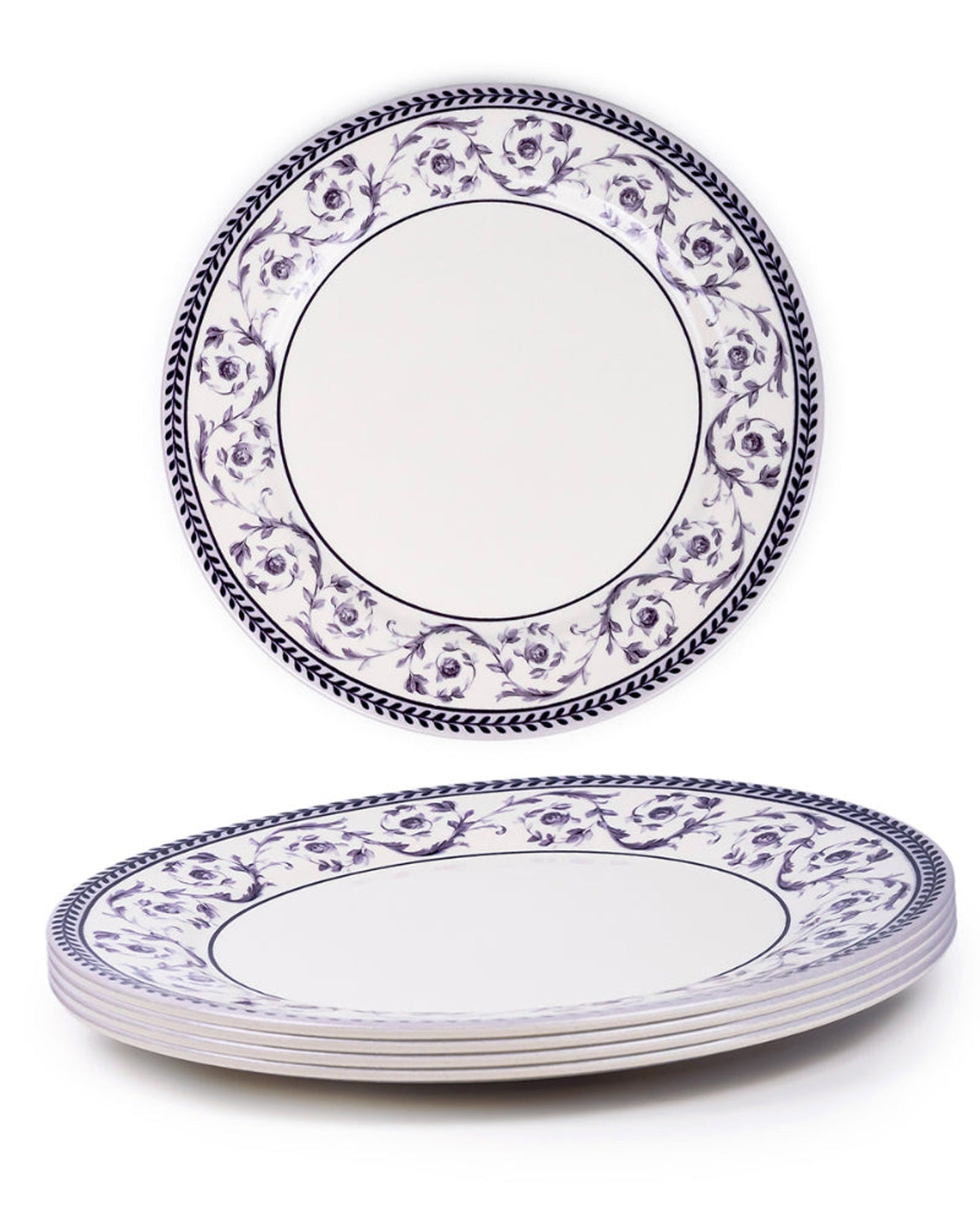 Claytan Callista Purple 8.2 inch Ceramic Salad Plate (Set Of 1)