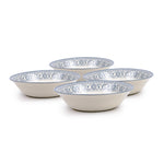 Claytan Plethora 9 inch Ceramic Salad Bowl (Grey & White, Set of 1)