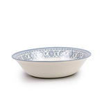Claytan Plethora 9 inch Ceramic Salad Bowl (Grey & White, Set of 1)