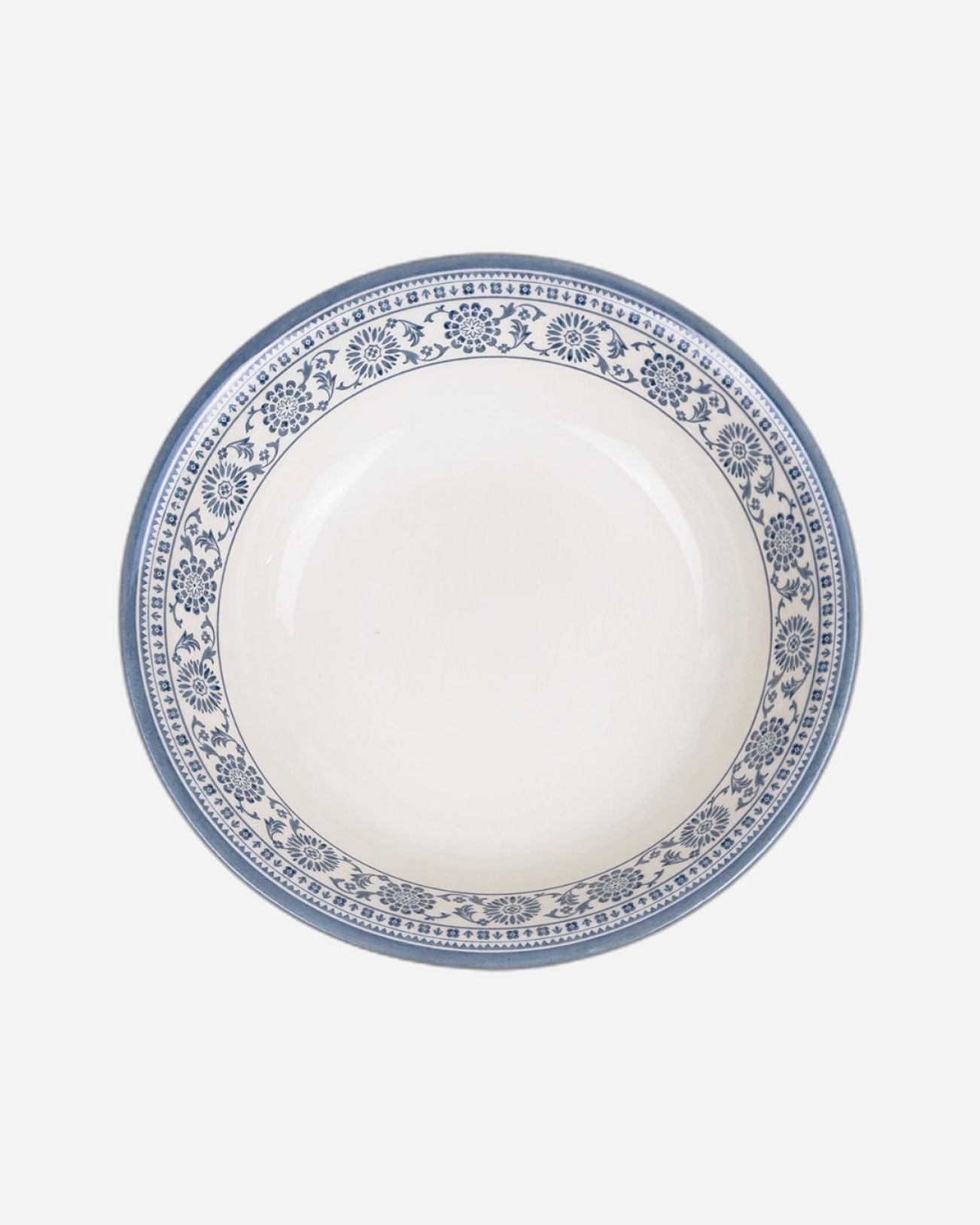 Claytan Plethora 9 inch Ceramic Salad Bowl (Grey & White, Set of 1)