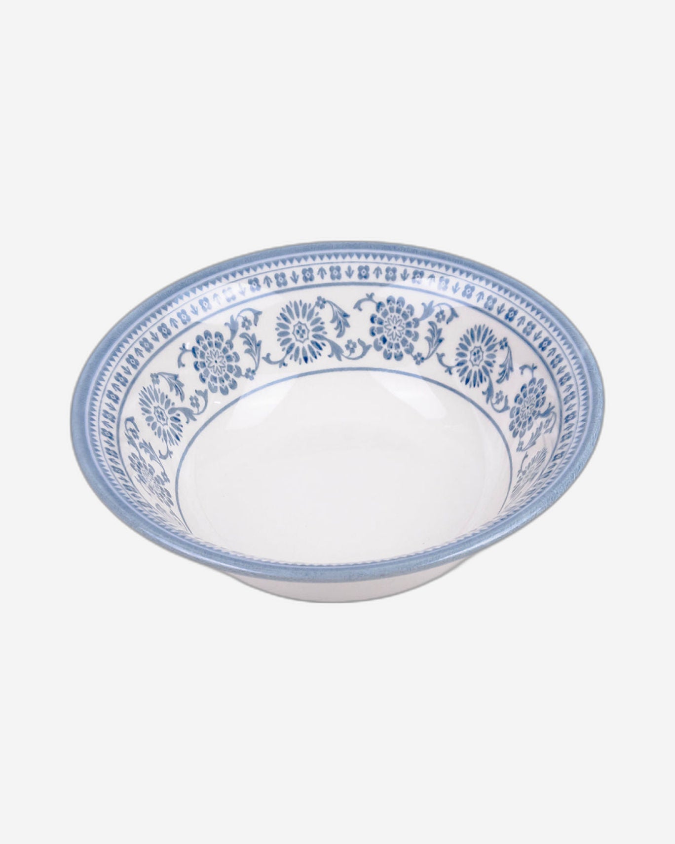 Claytan Plethora 6 inch Porcelain Cereal & Breakfast Bowl (Grey & White, Set Of 1)