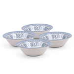 Claytan Plethora 6 inch Porcelain Cereal & Breakfast Bowl (Grey & White, Set Of 1)
