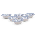 Claytan Plethora 6 inch Porcelain Cereal & Breakfast Bowl (Grey & White, Set Of 1)