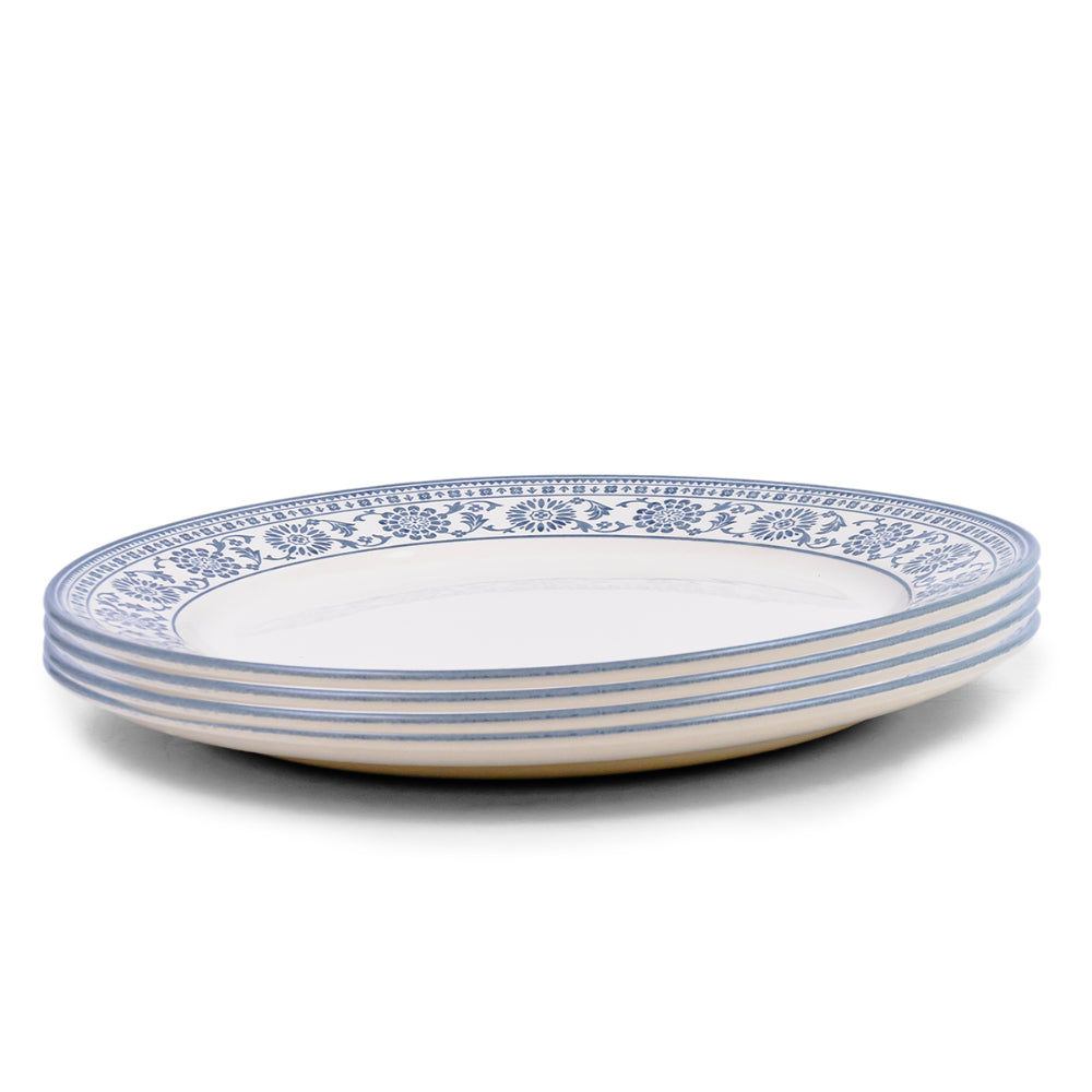 Claytan Plethora 12 inch Porcelain Chop Plate (Grey & White, Set Of 1)