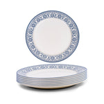 Claytan Plethora 12 inch Porcelain Chop Plate (Grey & White, Set Of 1)