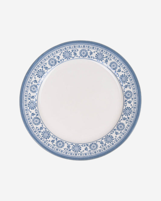 Claytan Plethora 10.5 inch Porcelain Dinner Plate (Grey & White, Set Of 1)