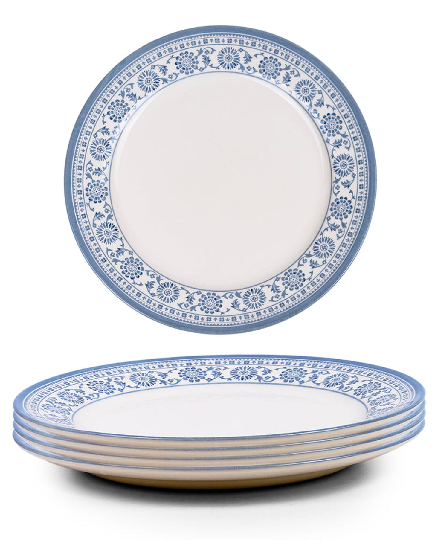 Claytan Plethora 10.5 inch Porcelain Dinner Plate (Grey & White, Set Of 1)