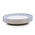 Claytan Plethora 10.5 inch Porcelain Dinner Plate (Grey & White, Set Of 1)