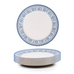 Claytan Plethora 10.5 inch Porcelain Dinner Plate (Grey & White, Set Of 1)