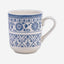 Claytan Plethora 370 ml Porcelain Mug (Grey & White, Set Of 1)