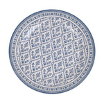 Claytan Plethora 9 inch Ceramic Soup Plate (Grey & White, Set Of 1)