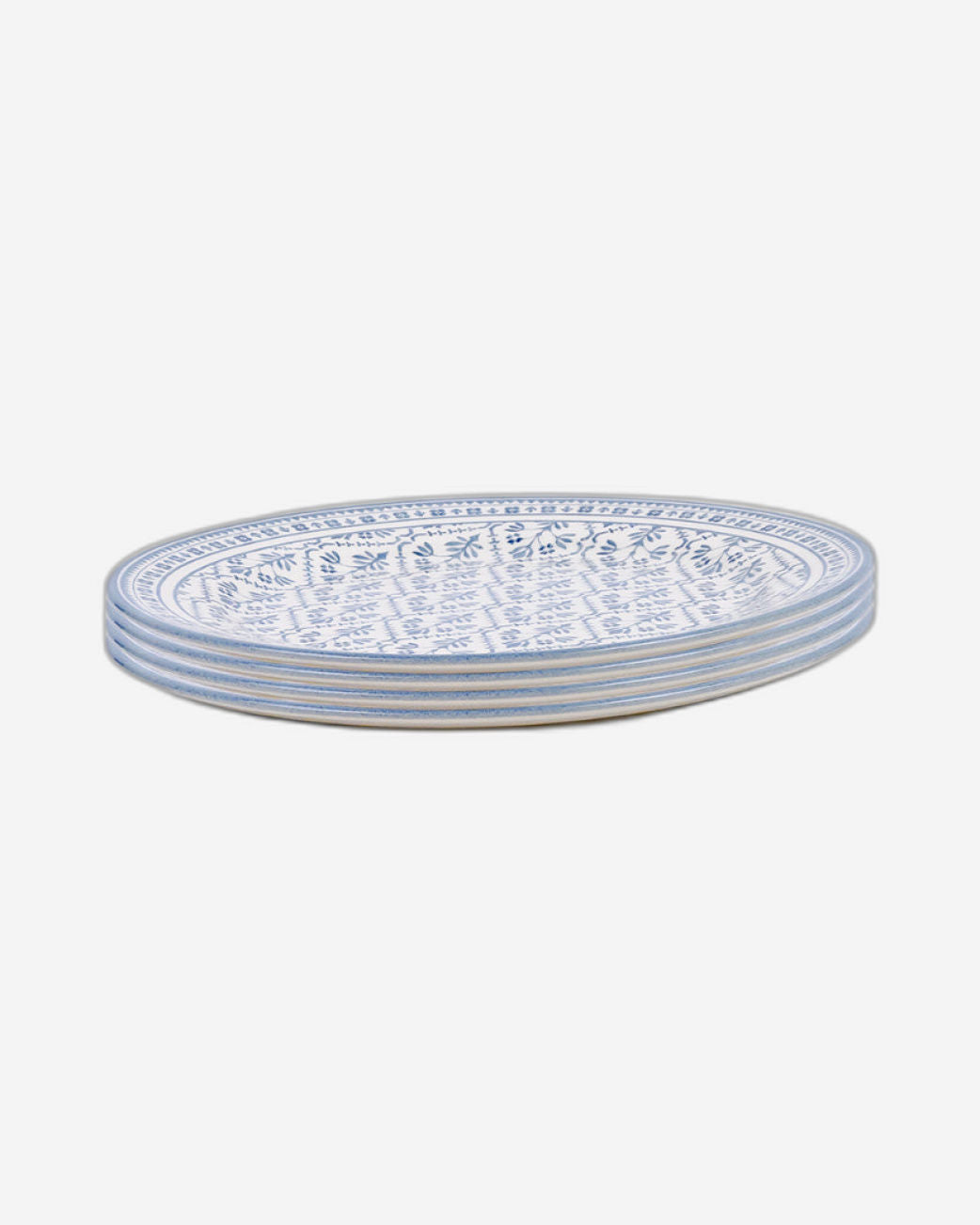Claytan Plethora 9 inch Ceramic Soup Plate (Grey & White, Set Of 1)