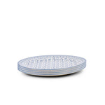 Claytan Plethora 9 inch Ceramic Soup Plate (Grey & White, Set Of 1)