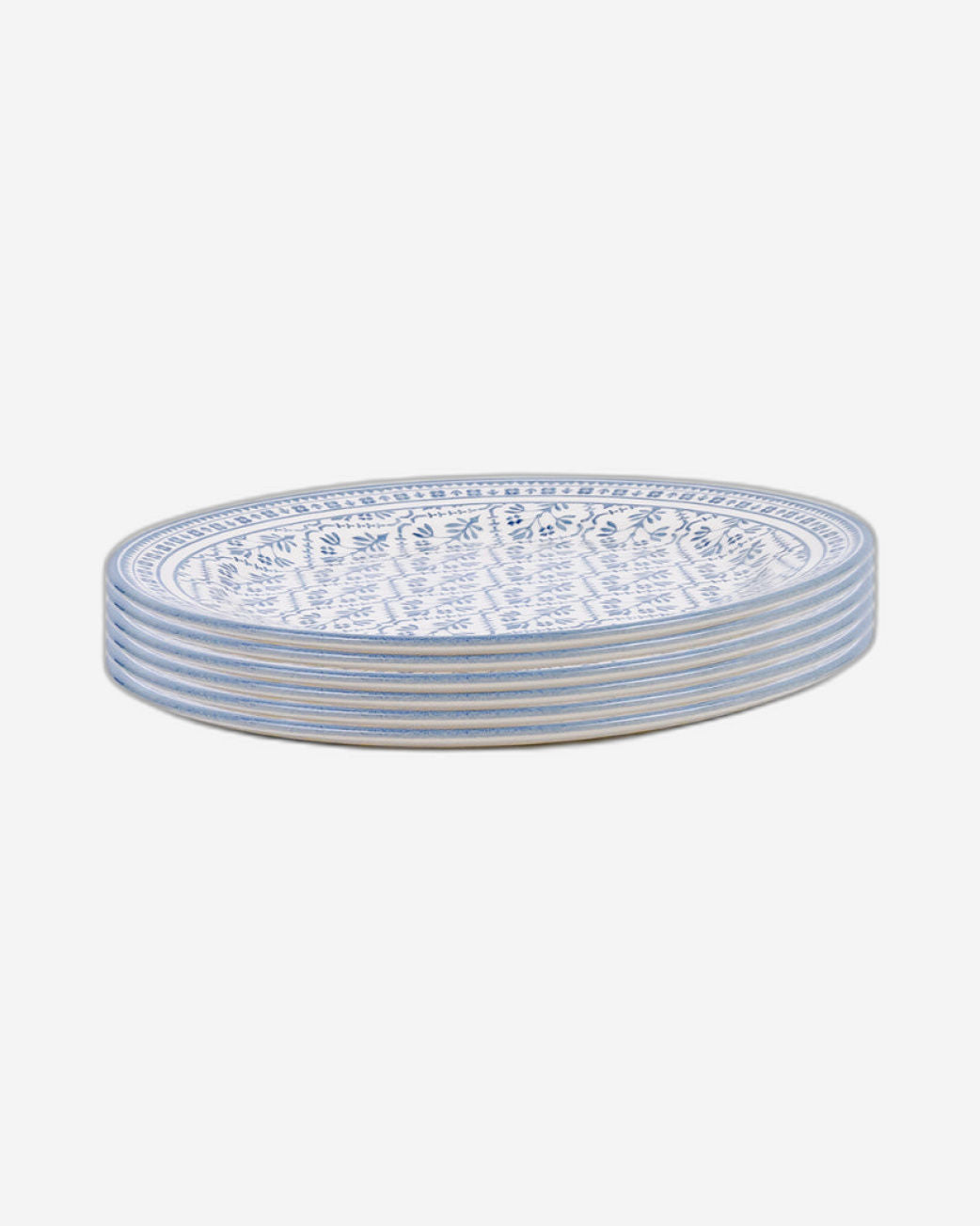 Claytan Plethora 9 inch Ceramic Soup Plate (Grey & White, Set Of 1)