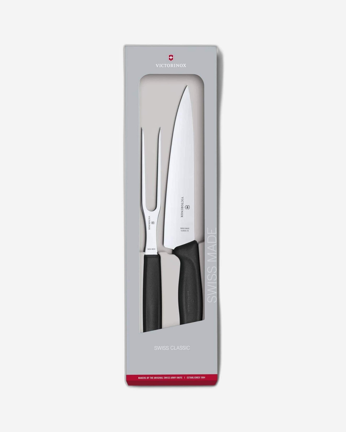 Victorinox Carving Knife 19cm + Fork 15cm Set