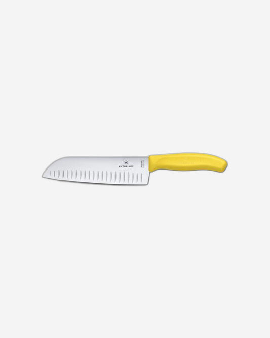 Victorinox Swiss Classic Sankotu Knife With Fluted Edge Yellow Nylon Handle Blade 17cm - 6.8523.17L8B