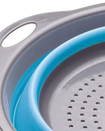 Cw Br Colander 24Cm Collapsible Blue