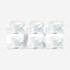 Shallow Bone China Cups and Saucers Set, White, 200cc | Elegant Tea and Coffee Set