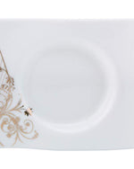 Shallow Porcelain Cup and Saucer Set, 12 Pieces, 200ml | Elegant White Tea and Coffee Set