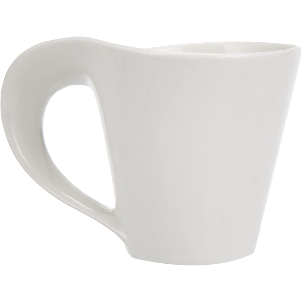 Shallow Bone China Tea Set, White - 15-Piece Set with 1050ml Teapot, 175ml Creamer, 175ml Sugar Bowl, 6x 150ml Cups, and 6 Saucers