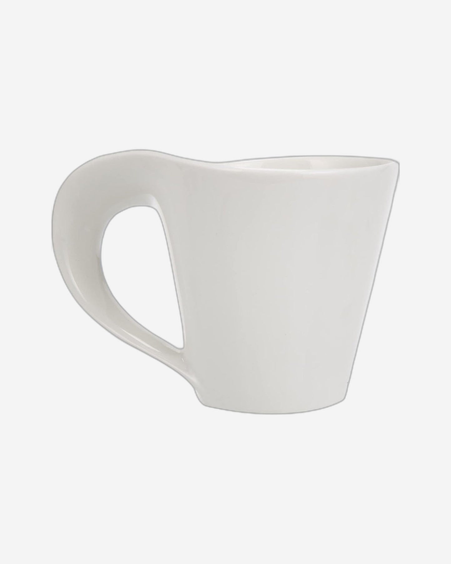 Shallow Bone China Tea Set, White - 15-Piece Set with 1050ml Teapot, 175ml Creamer, 175ml Sugar Bowl, 6x 150ml Cups, and 6 Saucers