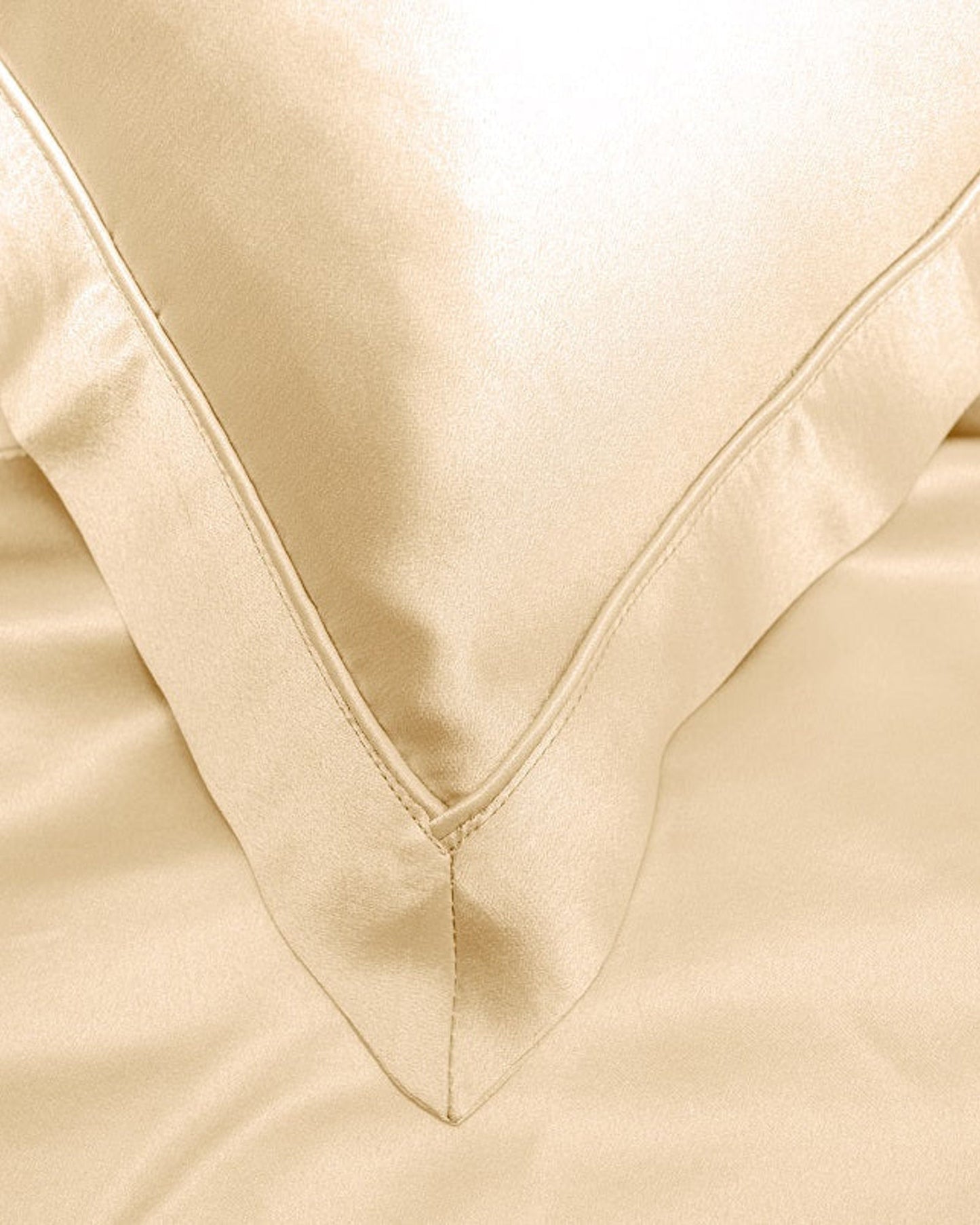 Mayfairsilk "Mulberry Silk" Bed Linen in Cream (Champagne)