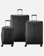 Delsey Paris Christine 3 Piece Set 4 Double Wheel Expandable Trolley