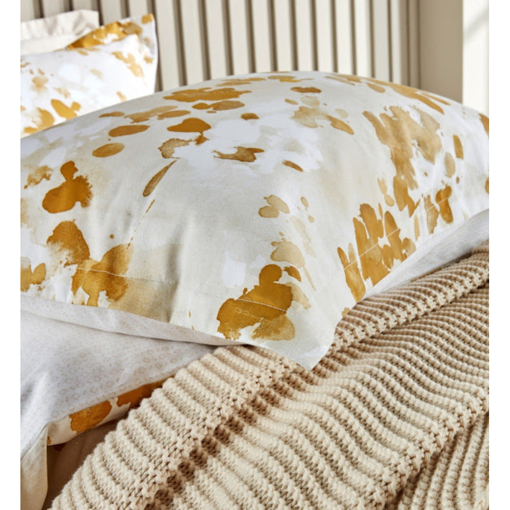 Christy Ink Marks Cushion Gold