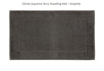 Christy Supreme Bath & Mat Graphite