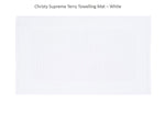 Christy "Supreme" Bath Towels & Mat Collection in White