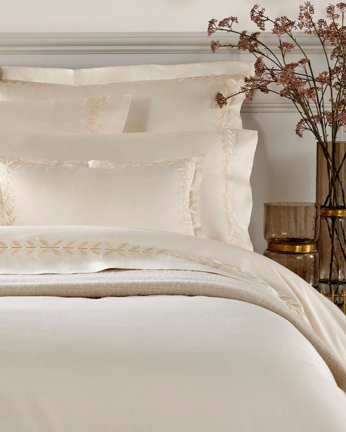 Christy Clarendon Bed Linen 300TC Cream