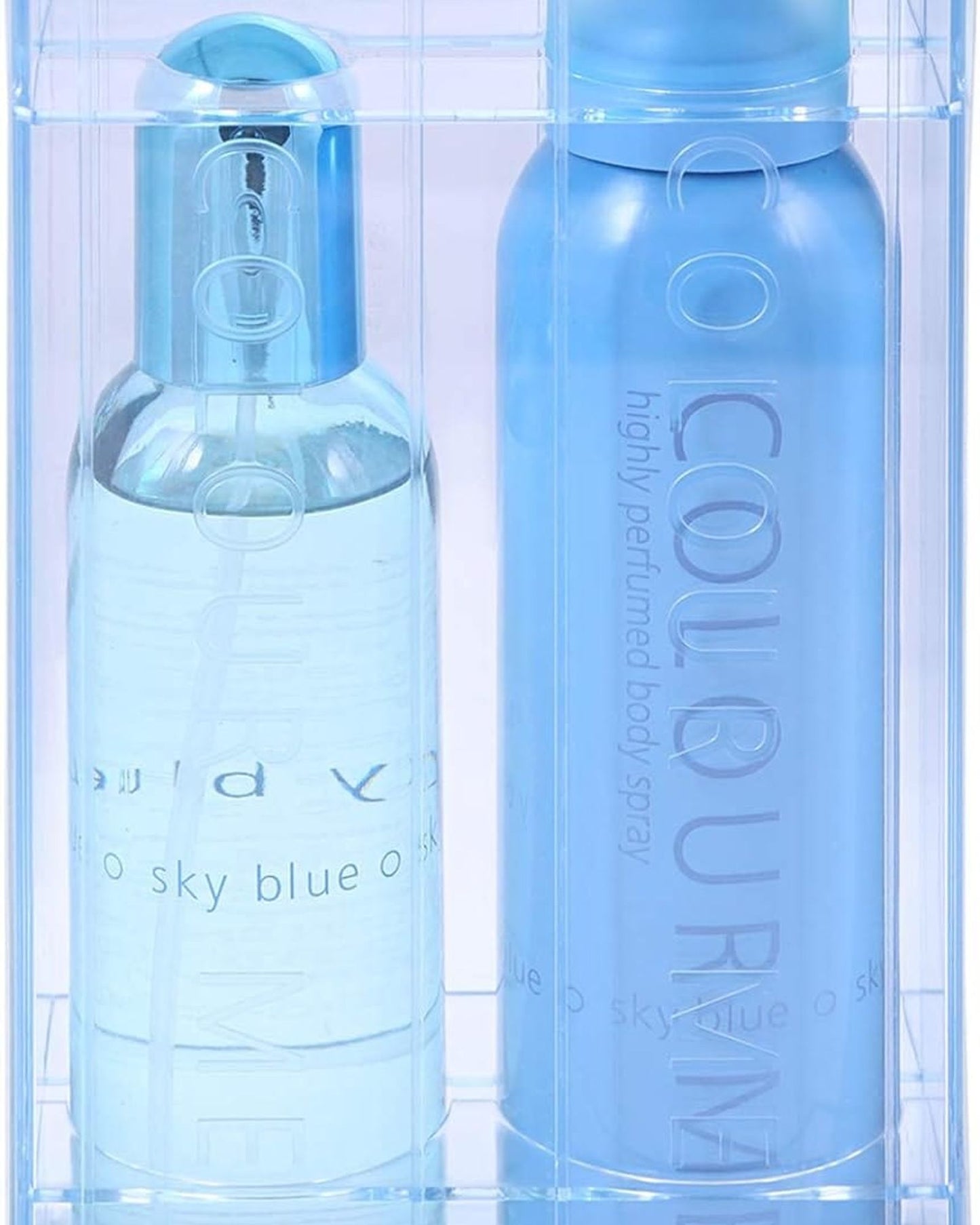 Colour Me Sky Blue Casket Fragrance Body Spray 100ml