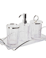 Decorium Accademia Platinum Bath Accessories Set 4 Pcs