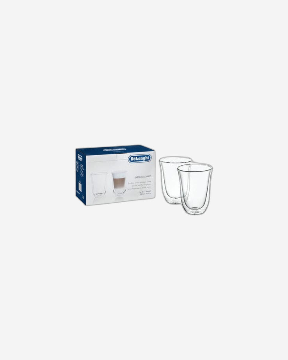 De'Longhi 2 Piece Latte Macchiato Thermo Glasses