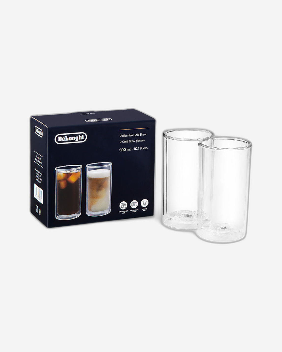 De'Longhi 2 Glass Set Cold Brew Coffee