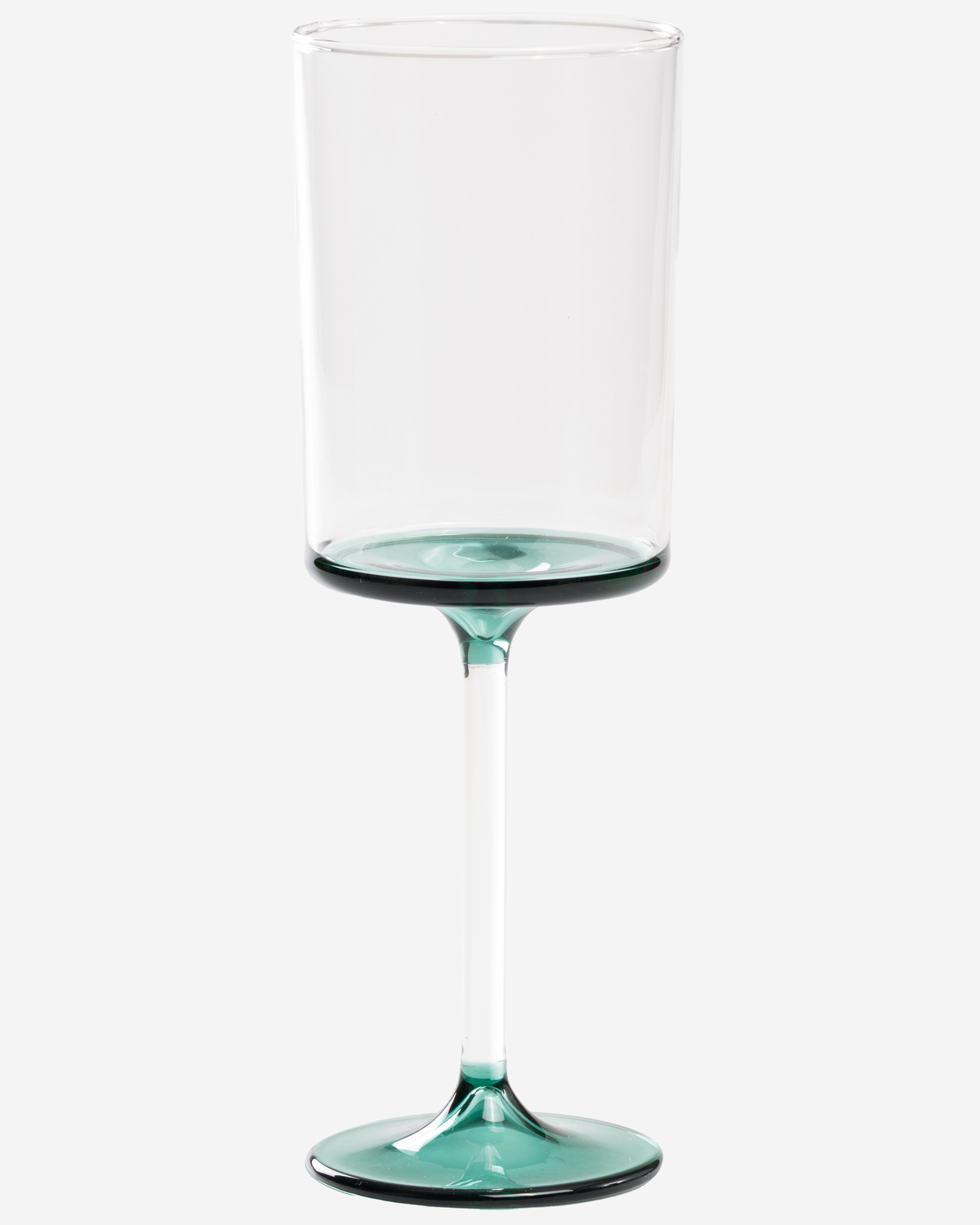 Discobolo White Wine Goblet Clear Lake Green Set 4