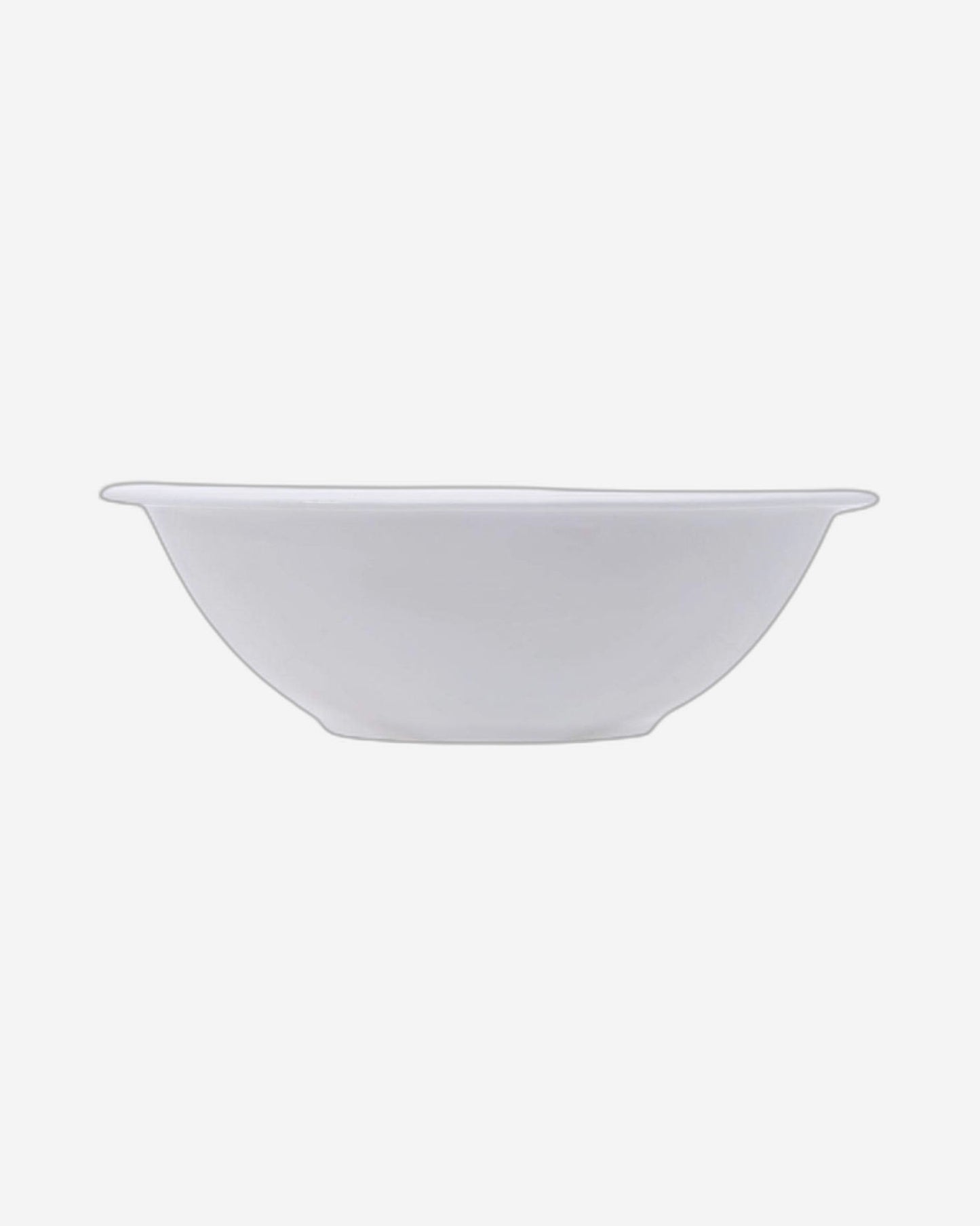Shallow Porcelain Bowl - 10-Inch Serving Bowl, Elegant White Dinnerware