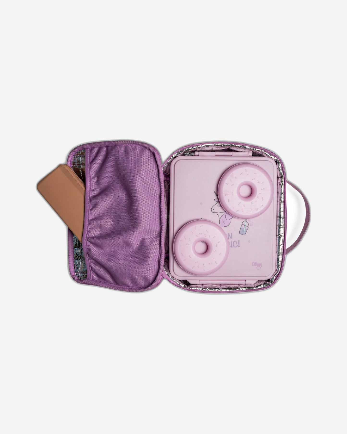 Citron Stormy Unicorn/Purple Insulated Square Lunchbag