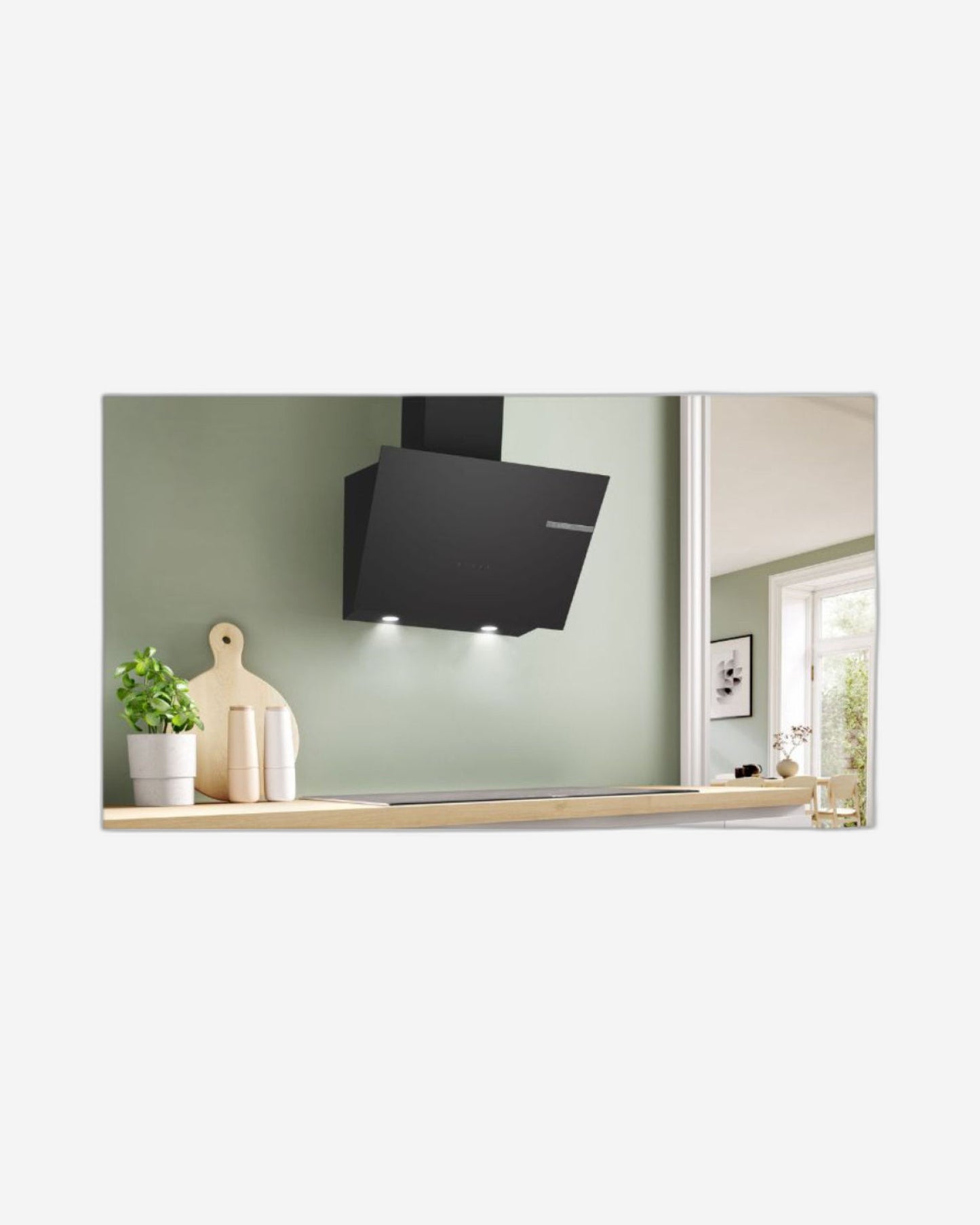 Bosch, 60cm, Wall-Mounted Cooker Hood, 700 m³/h Extraction, Glass Body, 2-Stage Intensive, DWK66PJ60M Black