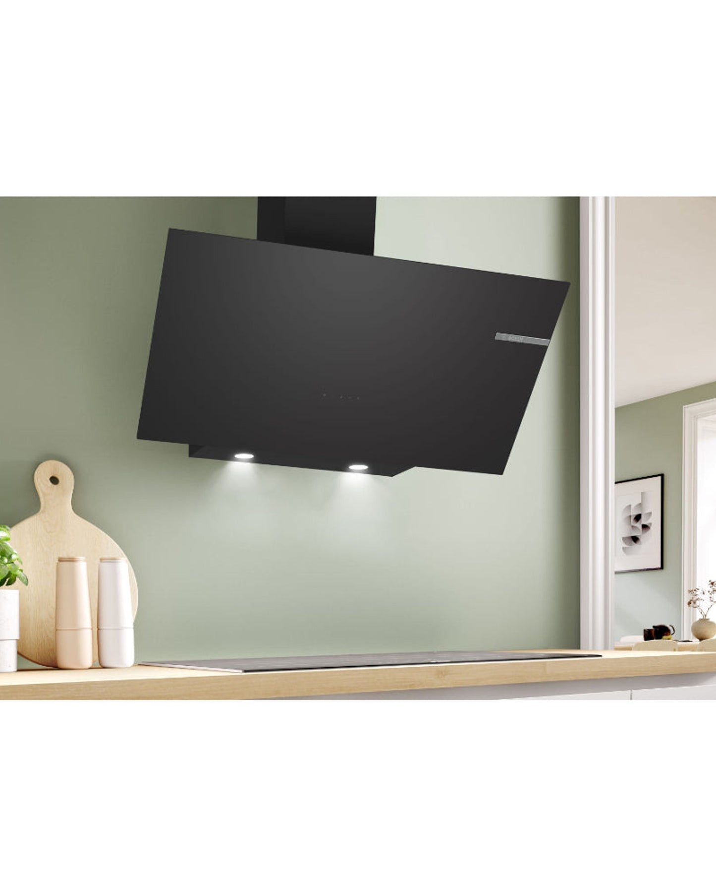 Bosch Series 4 wall-mounted cooker hood 90 cm - DWK96PJ60M Black