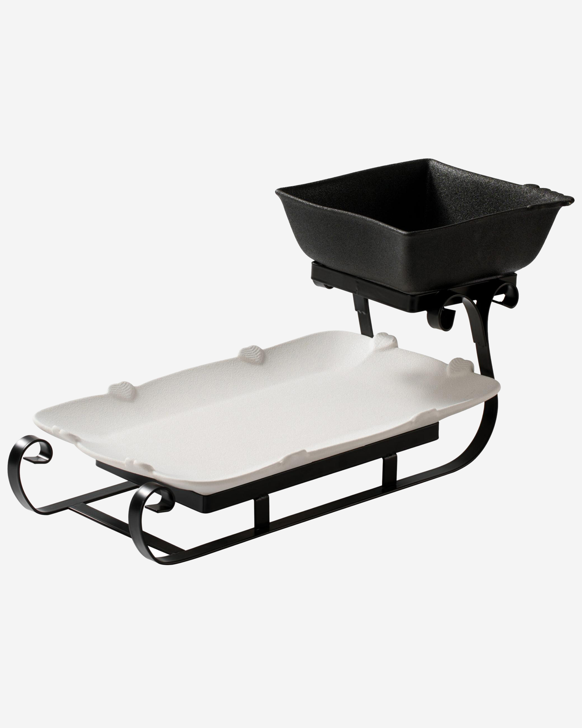 Shallow 2?Tier Home Serving Set Porcelain