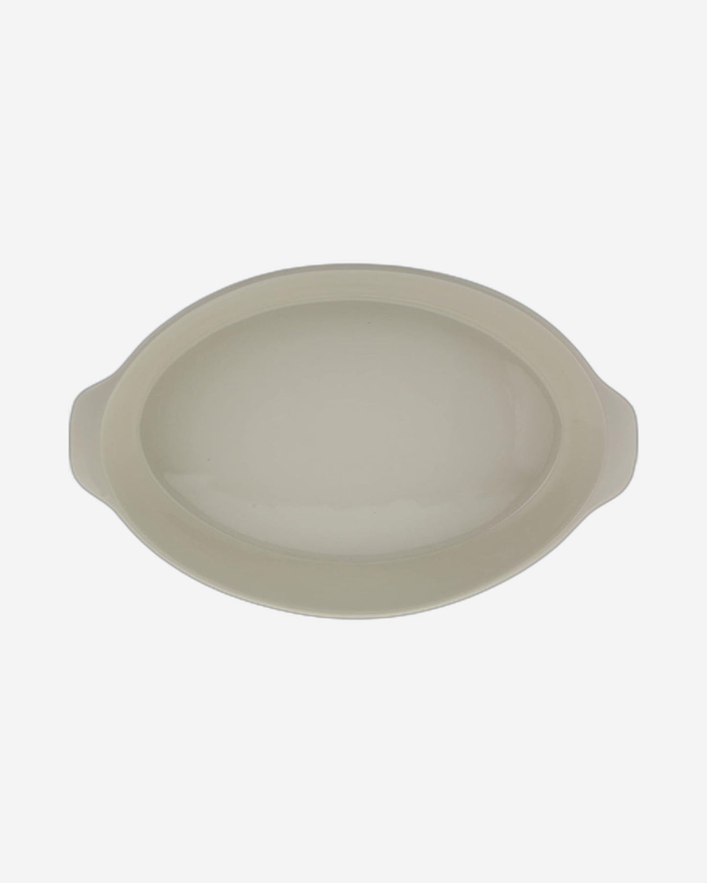 Bone China Shallow 16"/8" 2-Tier Oval Baker with Gold Stand, White - Elegant Porcelain Baking and Serving Dish Set